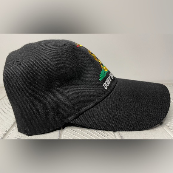 Don’t Tread on Me Embroidered Black Baseball Hat Cap w/Adj Strap - Picture 4 of 11